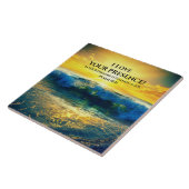 Psalm 16:11, Bibelverse, Schöner Sonnenuntergang i Fliese (Seite)