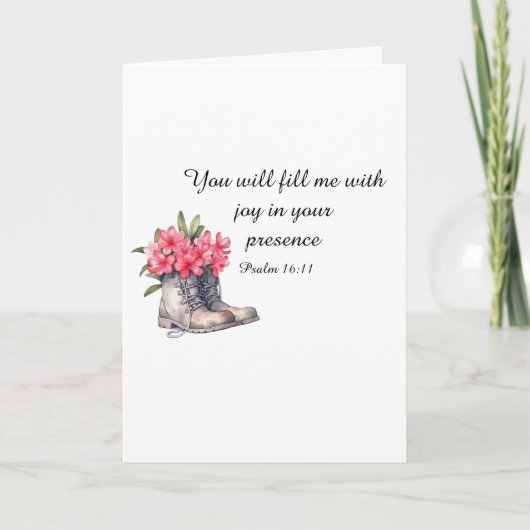 Psalm 16:11 Folded Card Karte (Vorderseite)