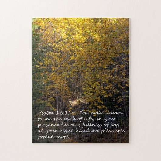 Psalm-16:11 Herbst Puzzle (Vertikal)