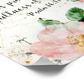 Psalm 16:11 In seiner Gegenwart ist Vollkommenheit Poster (Ecke)