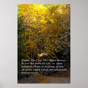 Psalm 16:11 Pfad Poster