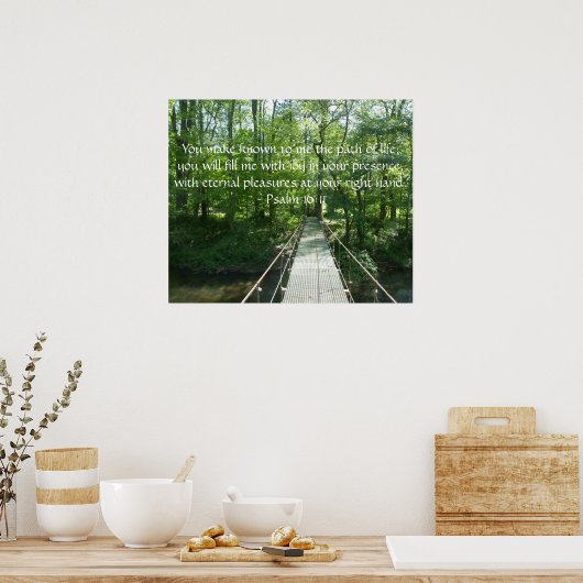 Psalm 16:11 Poster (Küche)
