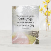 Psalm 16:11 Sie zeigen mir den Weg des Lebens Karte (Gelbe Blume)