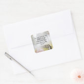 Psalm 16:11 Sie zeigen mir den Weg des Lebens Quadratischer Aufkleber (Umschlag)