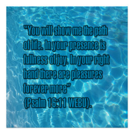 Psalm 16:11 WEBU Poster