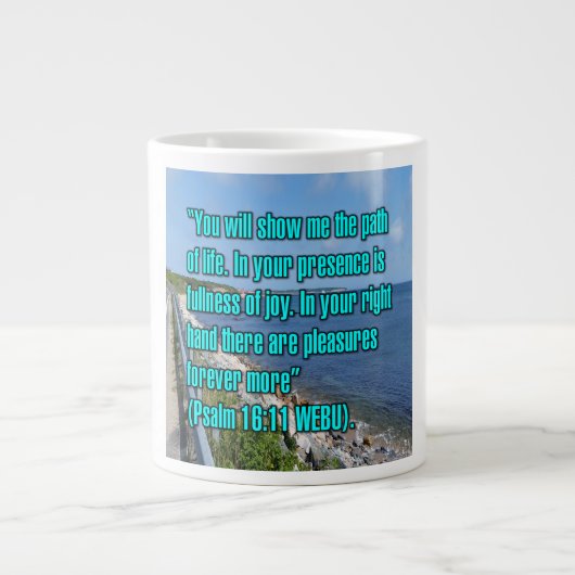 Psalm 16:11 WEBU-Tasse Jumbo-Tasse (Vorderseite)