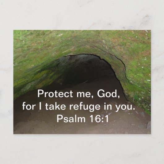 PSALM 16:1 POSTKARTE (Vorderseite)