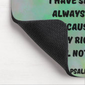 Psalm 16:7-8 Gott ist neben mir Bibelverse Mousepad (Ecke)