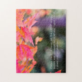Psalm-16:8 auf Herbstlaub Puzzle (Vertikal)