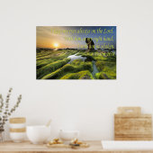 Psalm 16:8 Ich Behielt meine Augen immer auf dem H Poster (Küche)