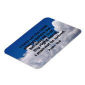 Psalm 16:8 Ich habe Set, der Herr immer vor mir Magnet (Linke Seite)