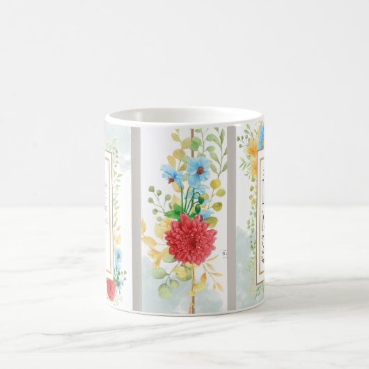 Psalm 16 8 Ich werde nicht erschüttert Bibel Chris Kaffeetasse (Mittel)