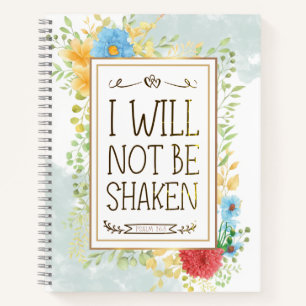 Psalm 16 8 Ich werde nicht erschüttert Bibel Chris Notizblock