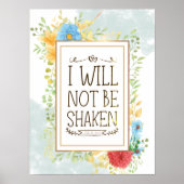 Psalm 16 8 Ich werde nicht erschüttert Bibel Chris Poster (Vorne)