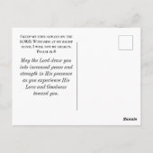 Psalm 16 8 Ich werde nicht erschüttert Bibel Chris Postkarte (Rückseite)