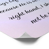 Psalm 16:8, Inspirational Bible Verse Poster (Ecke)