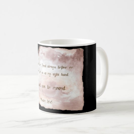 Psalm 16:8 kaffeetasse (VorderseiteRechts)