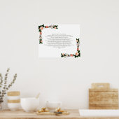 Psalm 16, Bibelverse, Wanddekoration Poster (Küche)