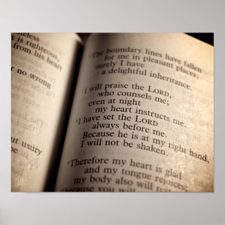 Psalm 16 Druck Poster