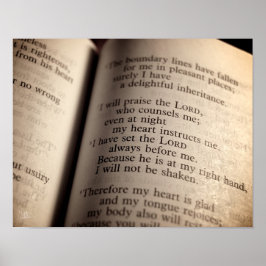 Psalm 16 Print Poster
