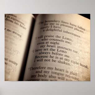 Psalm 16 Print Poster