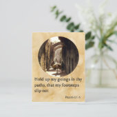 Psalm 17:5 Die Via Dolorosa in Jerusalem Postkarte (Stehend Vorderseite)