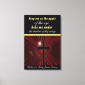 Psalm 17:8 Behielt mich als Apfel des Auges... Leinwanddruck (Vorderseite)