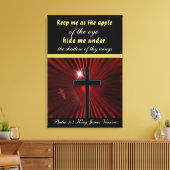 Psalm 17:8 Behielt mich als Apfel des Auges... Leinwanddruck (Insitu (Wohnzimmer))