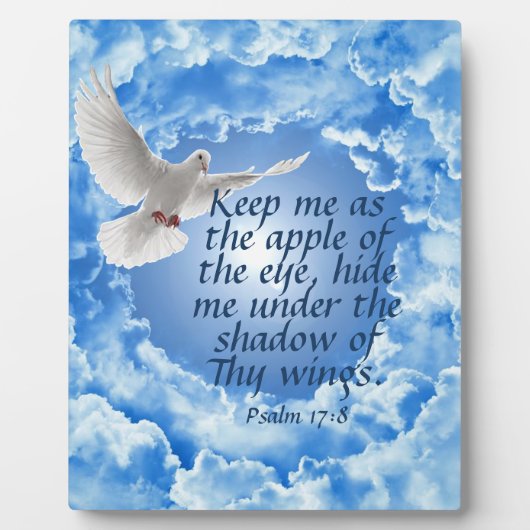 Psalm 17:8 fotoplatte (Vorderseite)