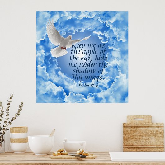 Psalm 17:8 poster (Küche)