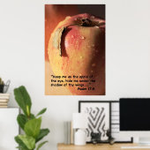 Psalm 17:8 Schrift Drucken Poster (Heimbüro)