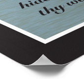 Psalm 17:8 Schrift Drucken Poster (Ecke)