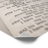 Psalm 18:19 [Drucken] Poster (Ecke)