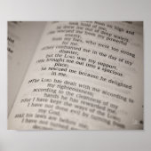 Psalm 18:19 [Drucken] Poster (Vorne)