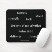 Psalm 18:1-2 gotGod316l.com Mousepad (Mit Mouse)