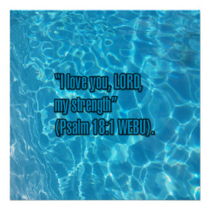 Psalm 18:1 WEBU Poster