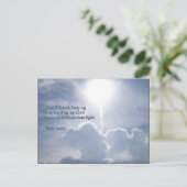 Psalm 18:28 Schleuderwolken Postkarte (Stehend Vorderseite)