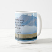 Psalm 18:2 Bibelverse Kaffeetasse (VorderseiteRechts)