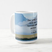 Psalm 18:2 Bibelverse Kaffeetasse (Vorderseite Links)