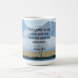 Psalm 18:2 Bibelverse Kaffeetasse