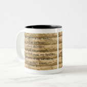 Psalm 18:2 Der Herr ist mein Felsen und meine Fest Zweifarbige Tasse (Vorderseite Links)