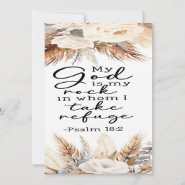 Psalm 18:2 Ermutigungskarte Dankeskarte