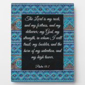 Psalm 18:2 fotoplatte (Vorderseite)