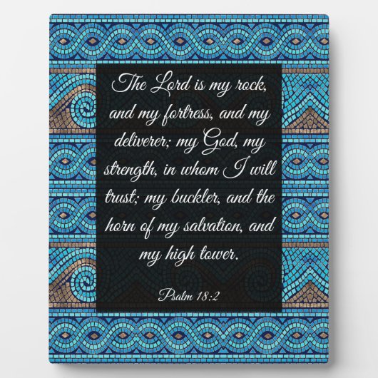 Psalm 18:2 fotoplatte (Vorderseite)