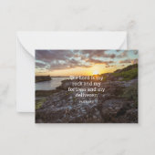 Psalm 18:2, Schriftzeichen Mitteilungskarte (Vorderseite)