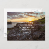 Psalm 18:2, Vers der Schrift Postkarte (Vorne/Hinten)