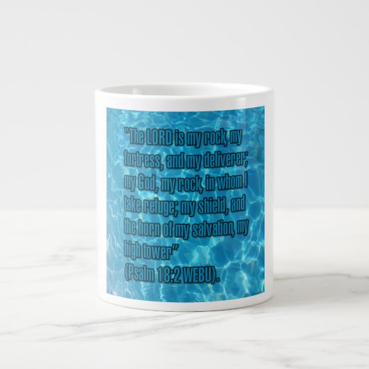 Psalm 18:2 WEBU Becher Jumbo-Tasse (Vorderseite)