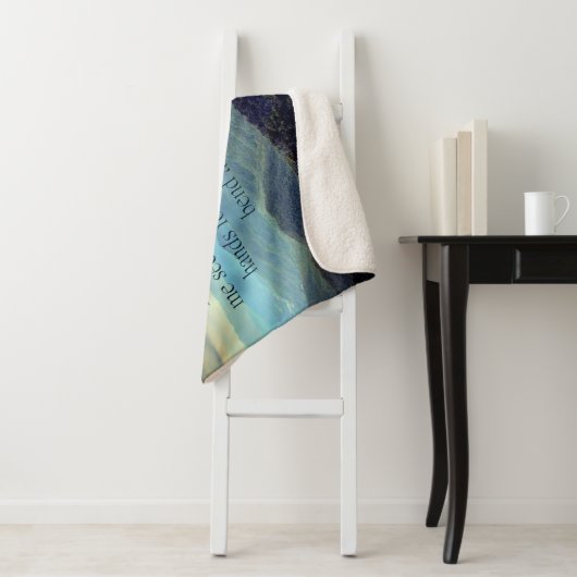 Psalm 18:32-34 Vlies-Decke Sherpadecke (Beispiel)