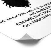 Psalm 18:33 Bibelverse Hirschgalaxie Poster (Ecke)