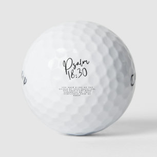 Psalm 18:35 – Du hast mir den Schild gegeben Golfball